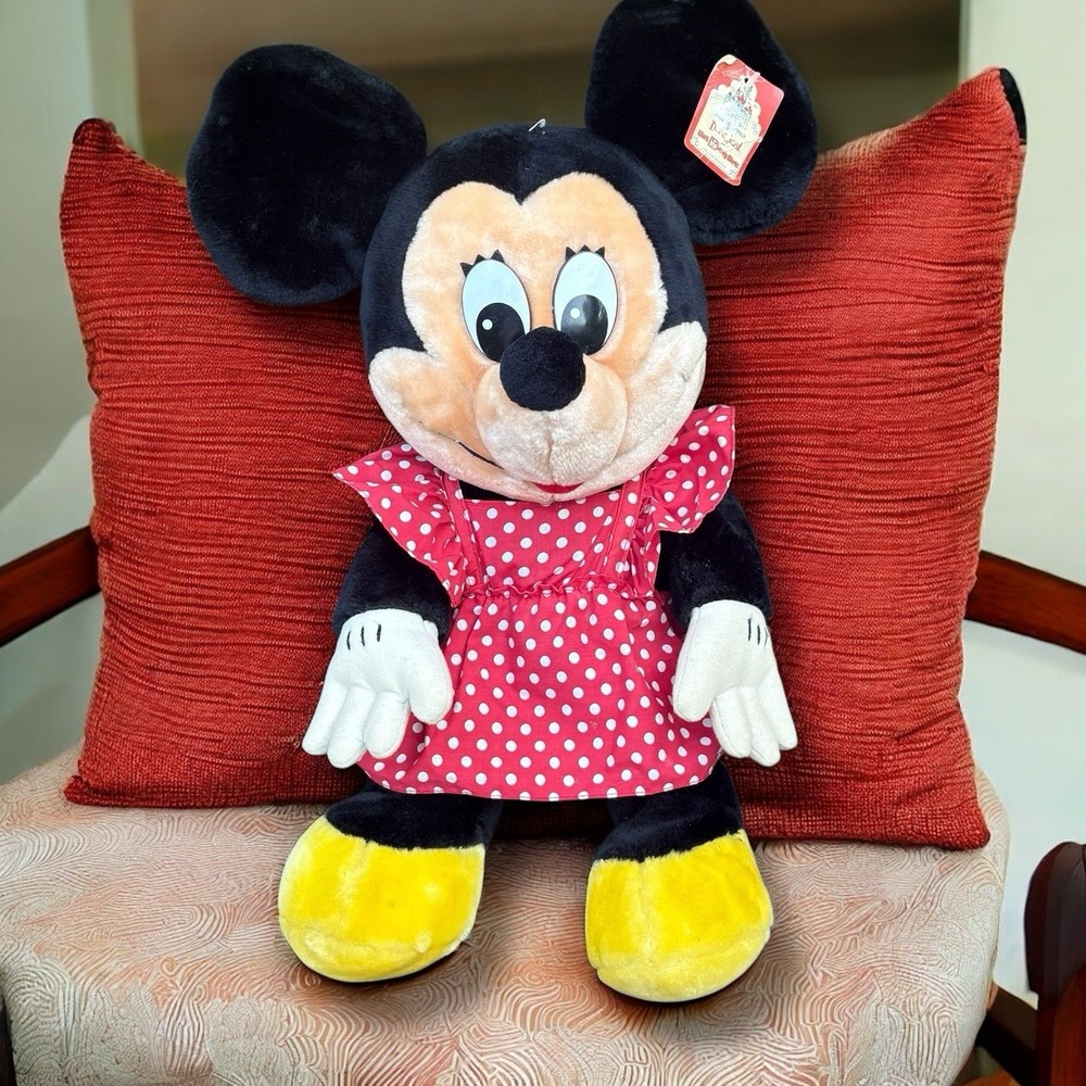 Vintage Plush Disney Mickey and Minnie Mouse 24 In Toys,‎ Canasa Trading Corp.